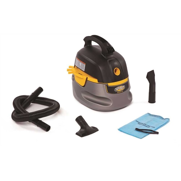 Stinger Electronics 2.5 Gal. 1.75-Peak HP Compact Wet/Dry Shop Vacuum with Filter Bag, Hose and Accessories HD2025 - main